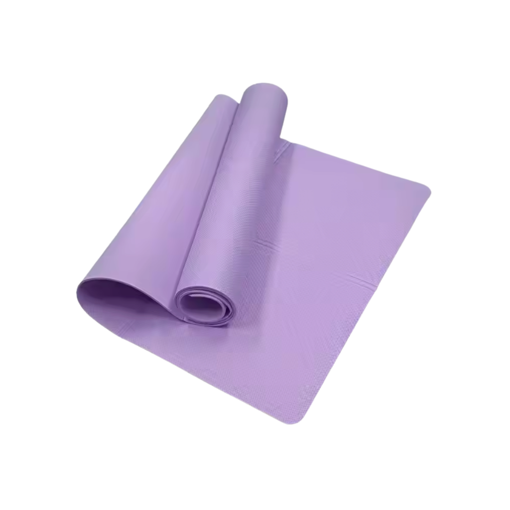 Yoga Mat Pilates Fitness Mat 3/4/6mm Thicknes Non Slip Yoga Cushion Travel Fitness Exercise Pad for Women Home Gym Floor Workout (Purple)