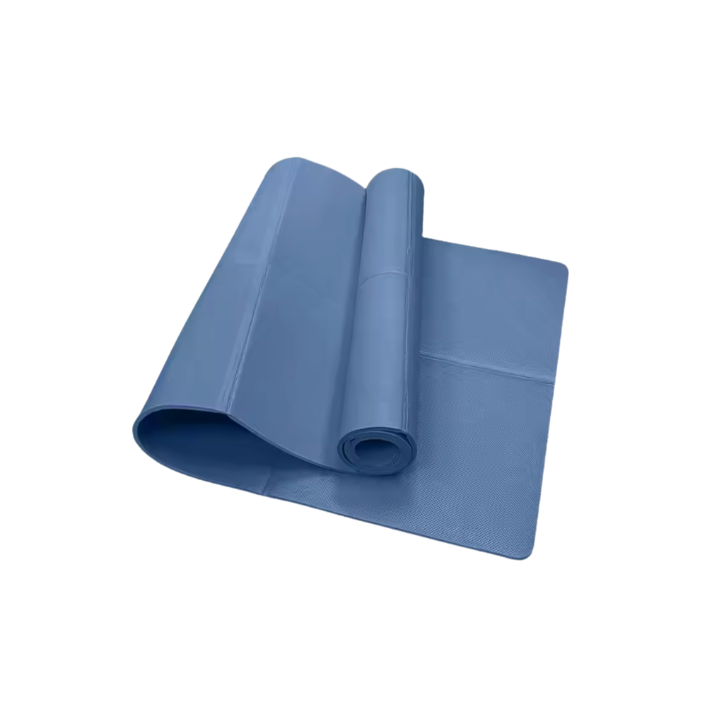 Yoga Mat Pilates Fitness Mat 3/4/6mm Thicknes Non Slip Yoga Cushion Travel Fitness Exercise Pad for Women Home Gym Floor Workout (Blue)