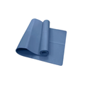Yoga Mat Pilates Fitness Mat 3/4/6mm Thicknes Non Slip Yoga Cushion Travel Fitness Exercise Pad for Women Home Gym Floor Workout (Blue)