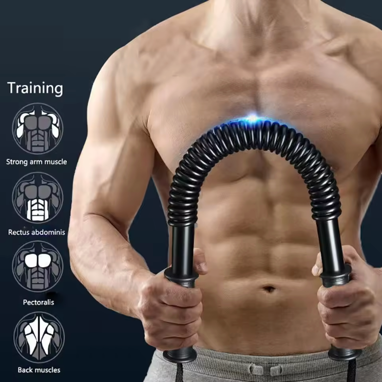 Spring Arm Strength Bar, Arm Strength Trainer, Chest Muscle Biceps Training Arm Strength Bar, Home Muscle Strength Training Tool