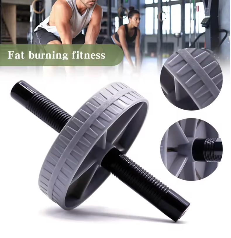 Workout AB Roller Wheel Non-slip Abdominal Roller No Noise Abdominal Trainer Abdominal Exerciser for Home Gym Strength Workouts